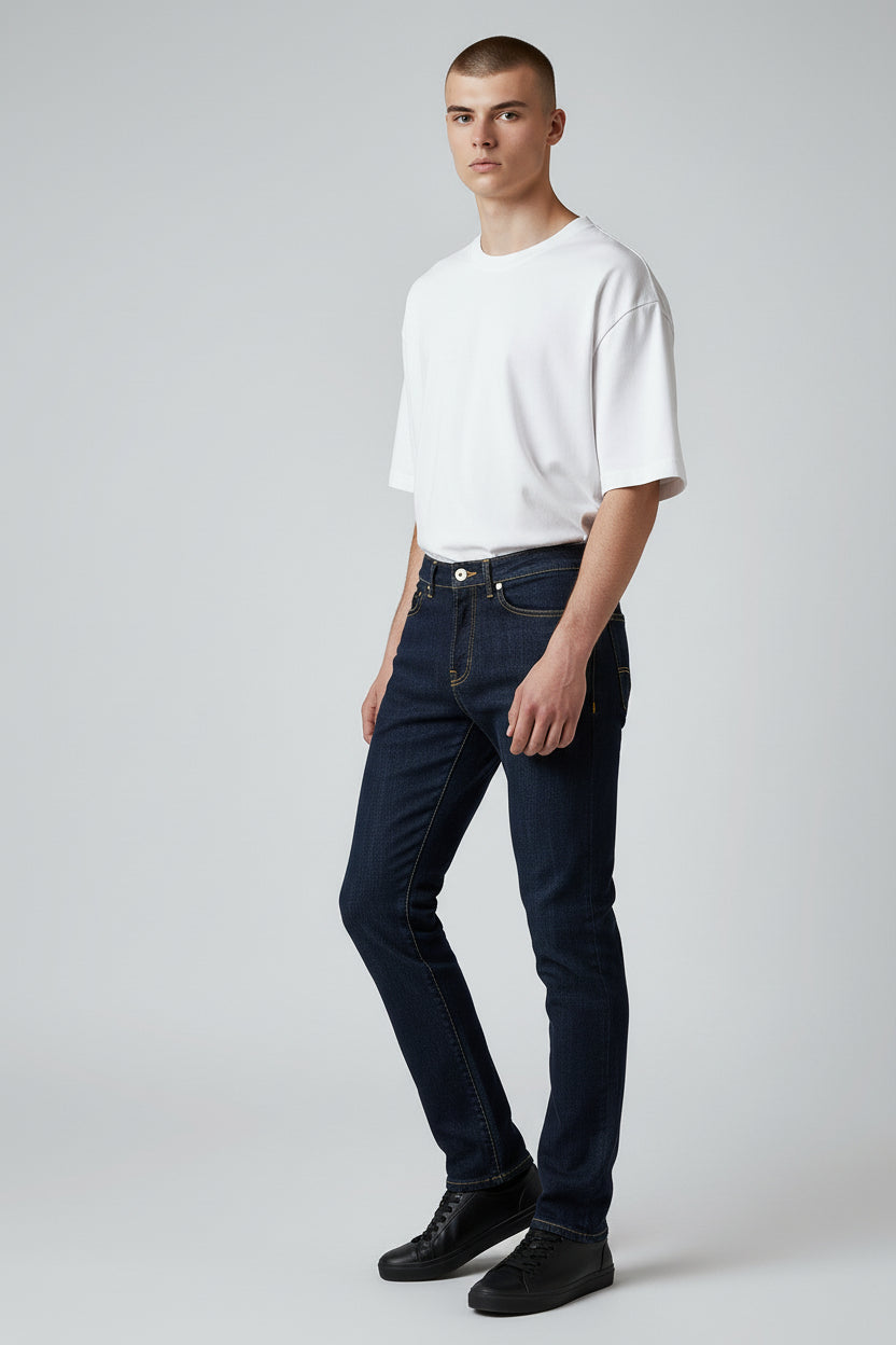 Férfi Liu Jo sötét színű farmernadrág Scott Skinny